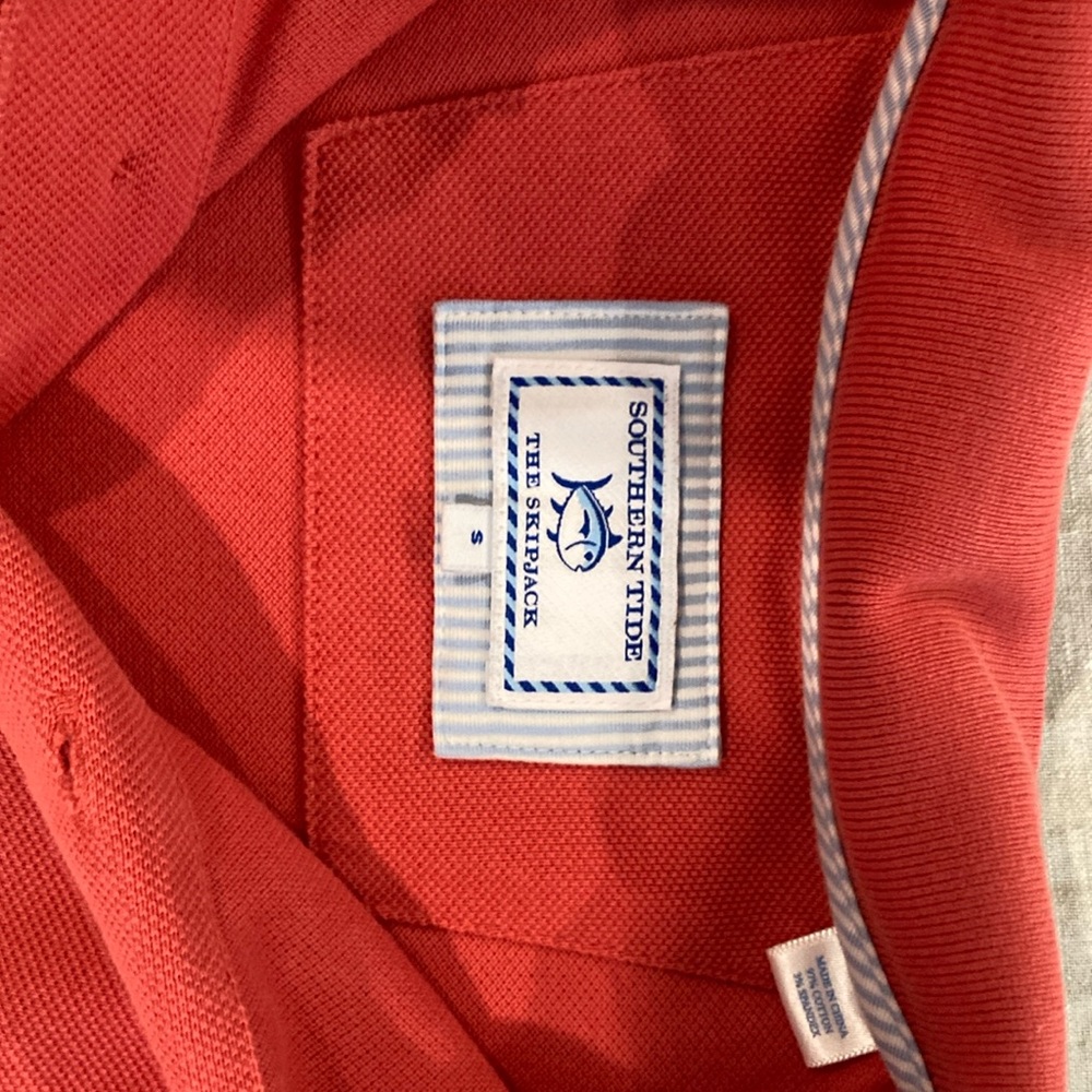 Red polo size boys S